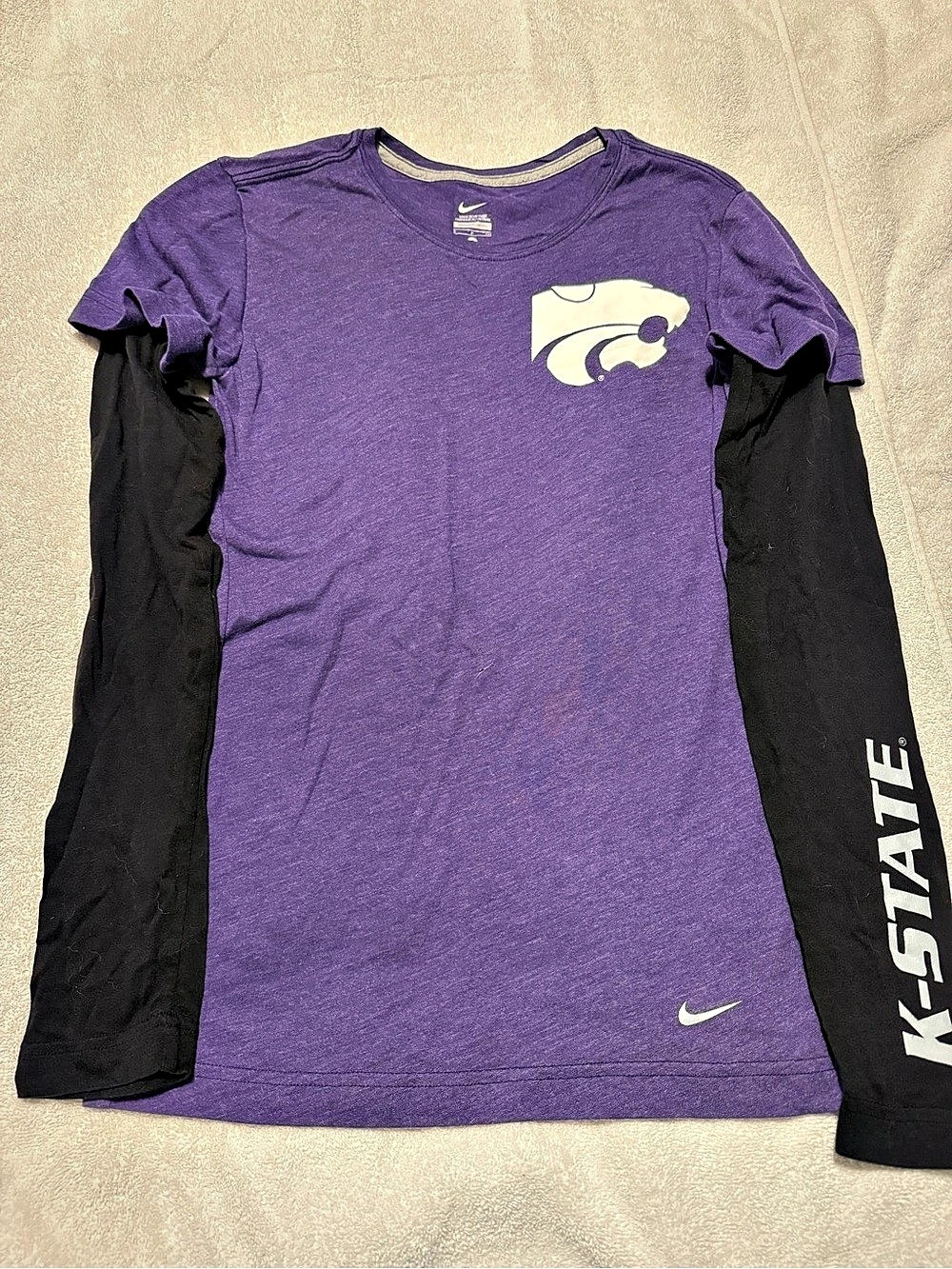 Nike 20Athletic Tee Purple & Black Size Medium